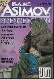 An image of the cover of Asimov's Magazine from January 1989 with a purple background and a human figure hugging an unidentifiable creature - the image is not from the Lindholm story.